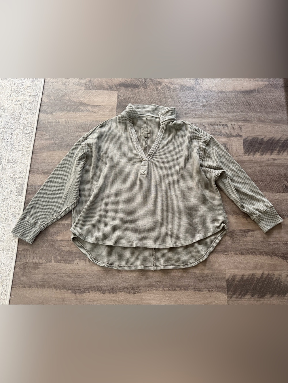 Aerie Waffle Knit Henley